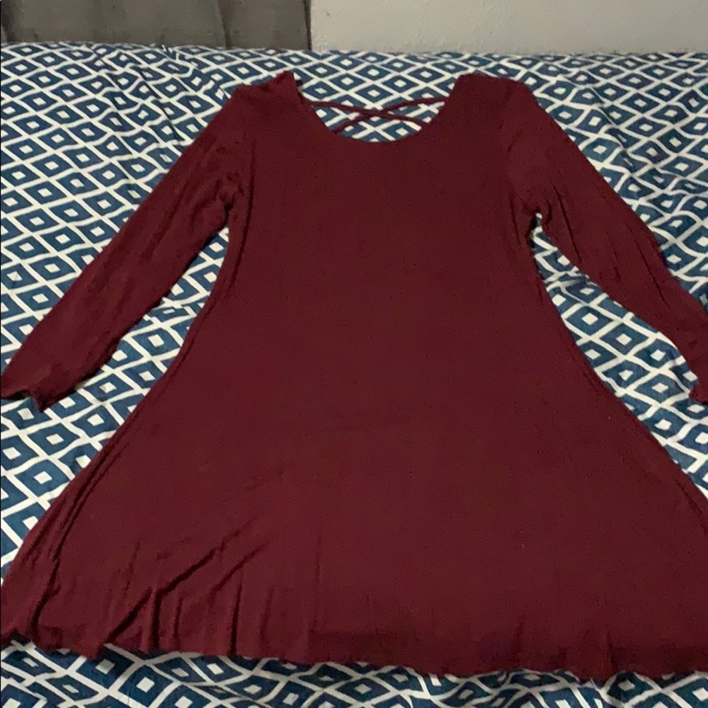 Maroon Dress